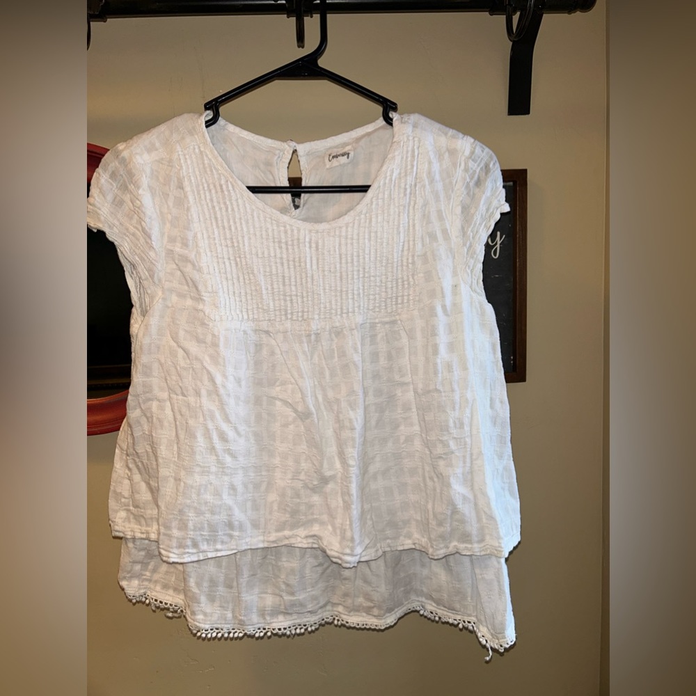 White Blouse Top